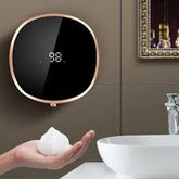 Automatic Induction Hand Sanitizer Machine Home Wall Mounted Foam Machine LED Temperature Display USB Rechargeable
